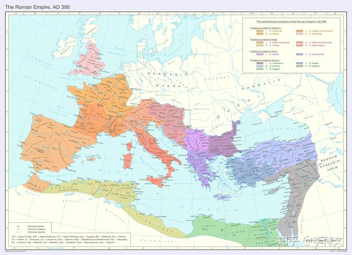 关于一张公元395年的罗马帝国行政区划图的翻译及资料整理