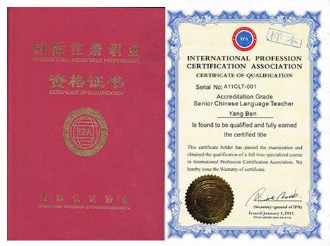 ipa对外汉语教师资格证成对外汉语行业从业标准