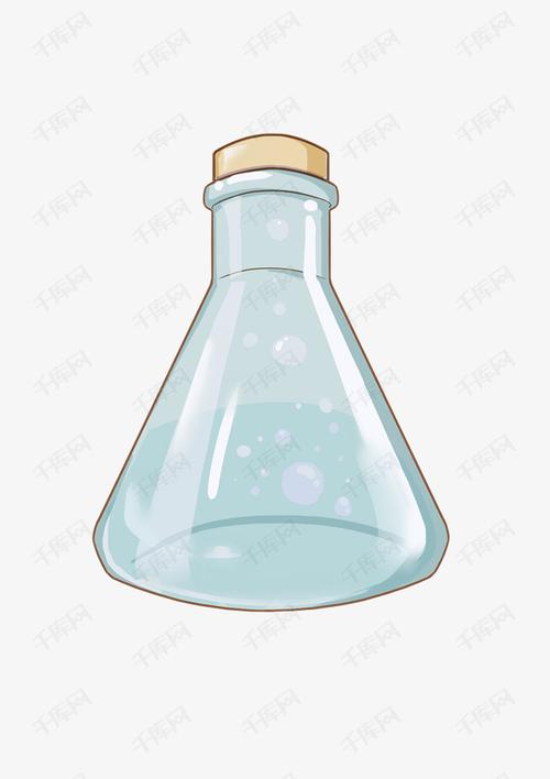 化学锥形瓶的插画