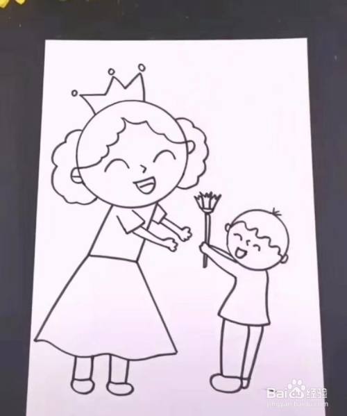 三八女王节献给妈妈的画怎么画