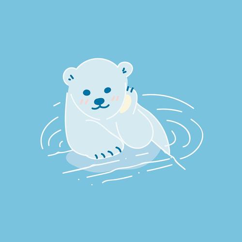 北极熊蓝色的梦
