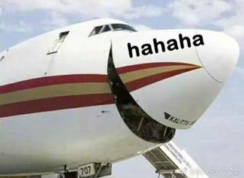 求这个飞机表情包的原图没有hahahaha的