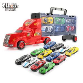 手提礼盒货柜汽车玩具车带小合金车模型玩具小单优品