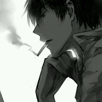 抽烟头像男男生一个人抽烟寂寞伤感图片