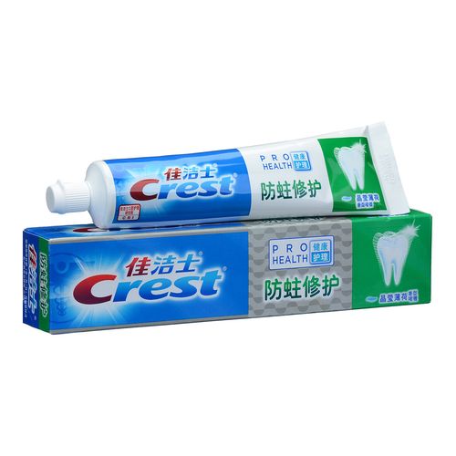 正品crest佳洁士防蛀修护牙膏(晶莹薄荷香型)140g 美白牙膏批发