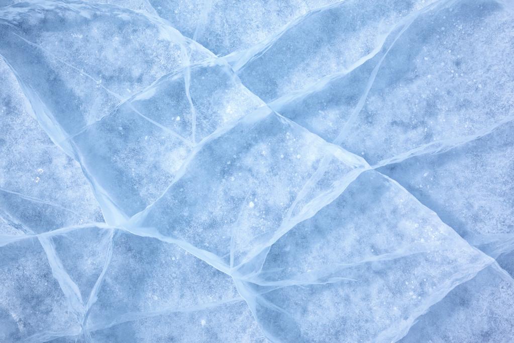 贝加尔湖冰纹理,在西伯利亚的贝加尔湖湖冰的纹理