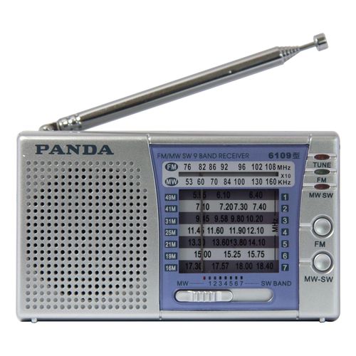熊猫 多波段指针式便携式5号全国联保 6109收音机