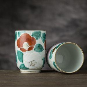 彩绘陶瓷茶杯图片