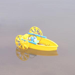 儿童学生培训实验器材玩具螺旋桨动力船拼装科学小制作手工材料包