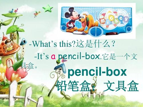 pencil-box 铅笔盒;文具盒