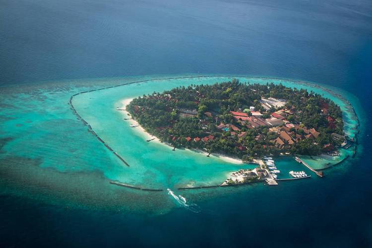 热带岛屿,环礁,马尔代夫,俯视,岛屿,航拍_高清图片_全景视觉
