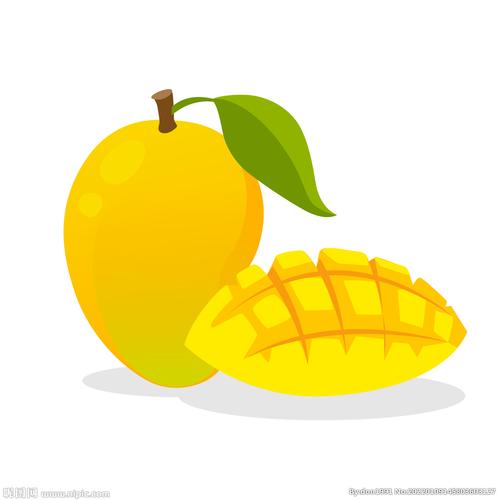芒果热带水果矢量素材设计图__卡通设计_广告设计_设计图库_昵图网