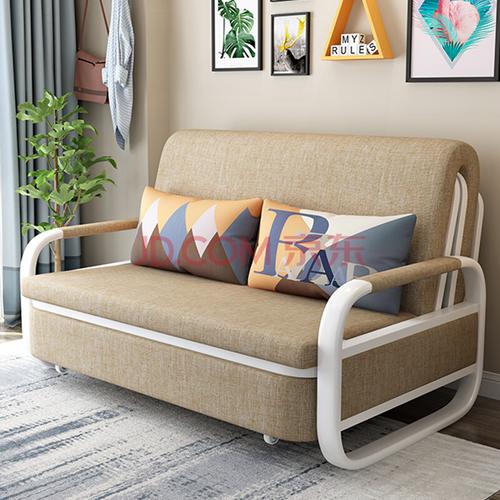 多功能沙发床沙发床推拉可折叠坐卧两用双人小户型网红款椰棕乳胶多