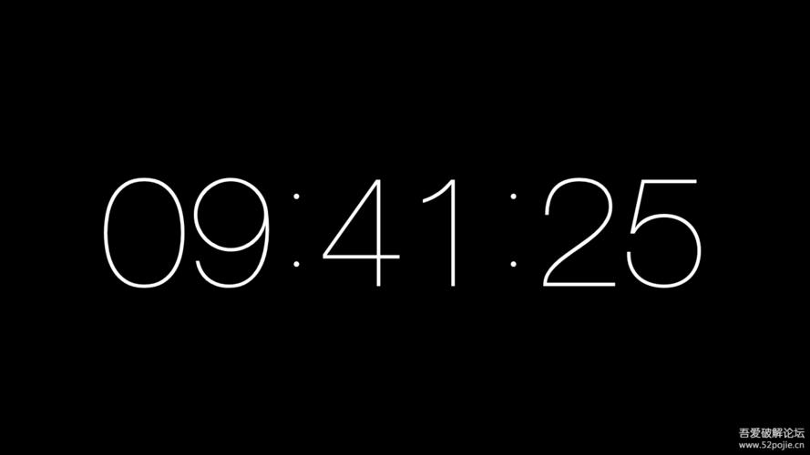 mac好用的极简时钟屏保 padbury clock - 『精品软件区』 - 吾爱破解