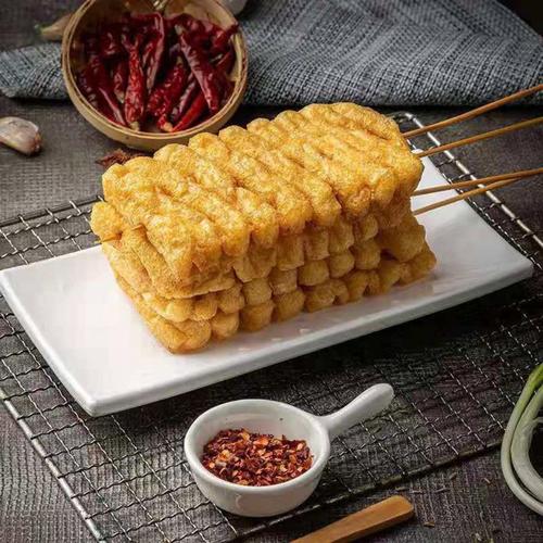 豆腐串干串鸡汁豆串兰花干豆腐串麻辣串商用火锅20串 豆腐串1袋20串