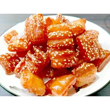 美味蜜三刀羊角蜜山东特产传统果子江米条老式糕点芝麻果散装蜜三刀角