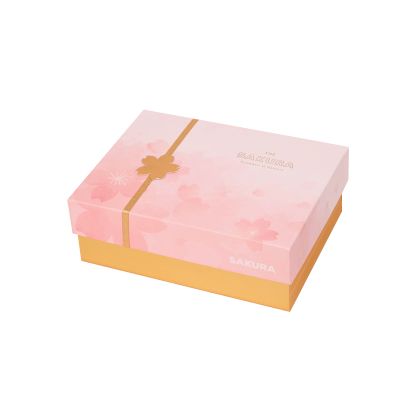 情人节包装樱花长方形礼物盒粉色折叠礼盒粉色礼品盒包装盒纸盒子