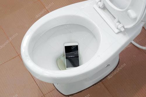 名称:智能手机掉进厕所