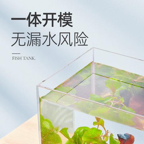 yee亚克力造景桌面生态小型鱼缸迷你家用玻璃草金鱼斗鱼缸礼品