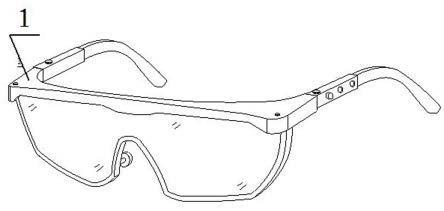一种具有防紫外线功能的风湿眼病患者用护目镜的制作方法