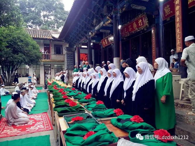 6月26日大庄乡全体穆斯林喜迎开斋节,好一番热闹的景象