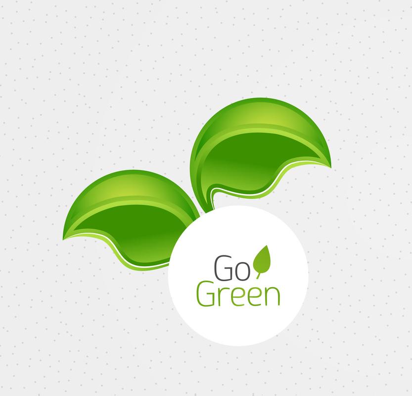 绿叶现代概念,绿叶的现代概念.矢量自然绿色设计模板