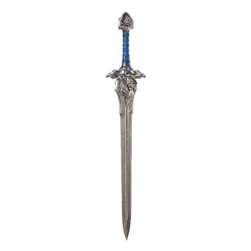 魔兽莱恩国王之剑1:1皇家守卫剑银色 pu发泡游戏武器道具