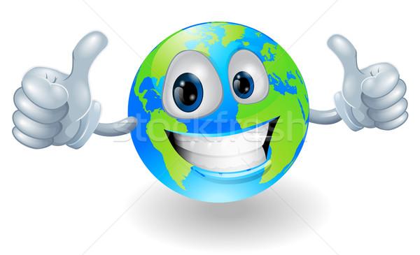 商业照片: 地球 · 地球 · 吉祥物 · 插图 · 微笑