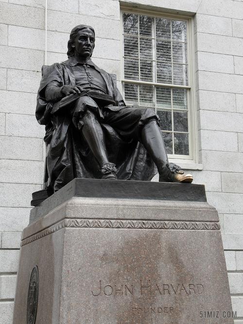 约翰 哈佛 雕像 来到桥 波士顿 大学 鞋带 运气