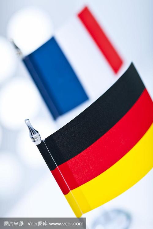 德国和法国国旗