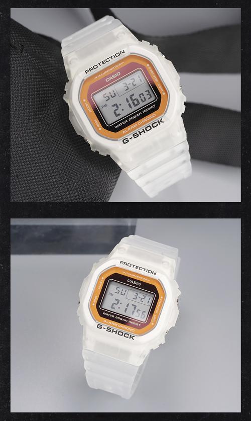 【京选品质】卡西欧冰韧系列透明小方块g-shock手表男dw-5600ske-7a