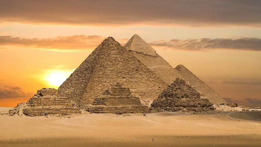 艺术设计建筑金字塔地点国家埃及自然风景沙漠日落pyramidegyptdesert