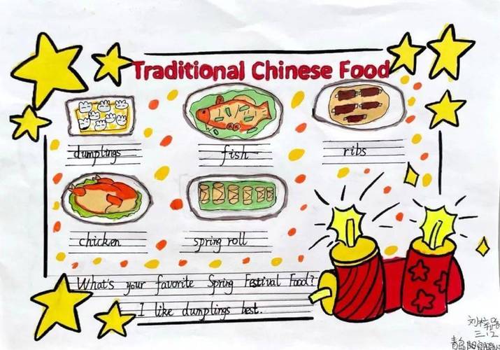 三年级级部设计了以"traditional chinese food"传统中国食物为主题的