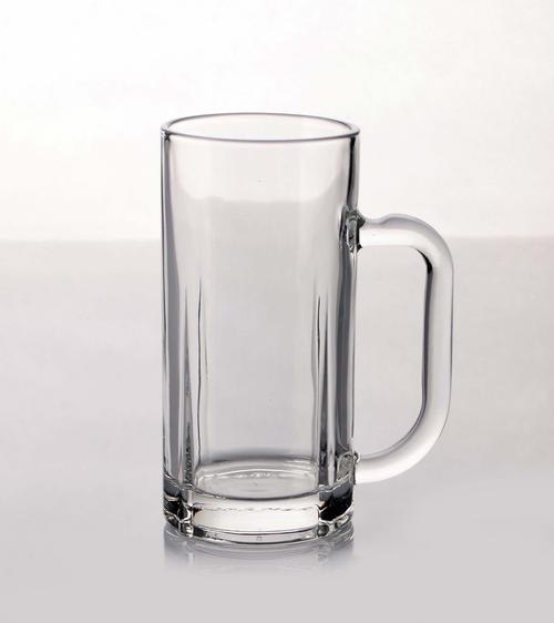 玻璃啤酒杯 玻璃水杯 把杯 茶水杯 耐热