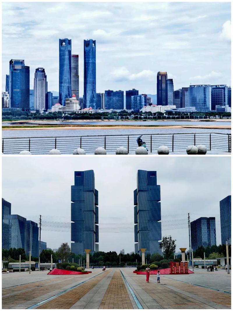 郑州南昌最高楼均为绿地双子塔,郑州285,南昌303.论美观 - 抖音