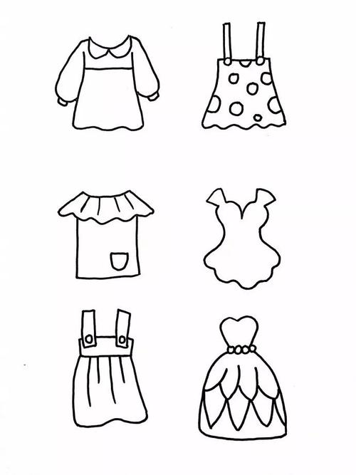 儿童简笔画教程衣服画法