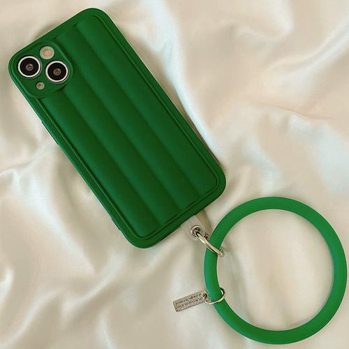 己予 ins高级感绿色腕带适用iphone13promax苹果12手机壳iphone11新款