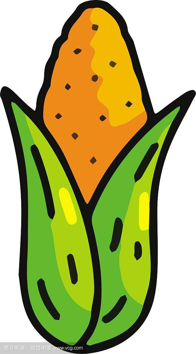 玉米卡通图标