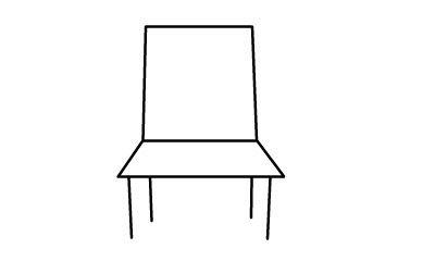 简笔画椅子 简笔画椅子的画法最简单 简笔画图片大全-普车都