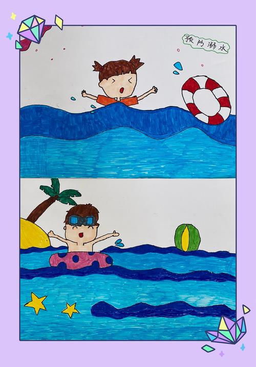 珍爱生命 预防溺水—高新区实验幼儿园防溺水活动作品展