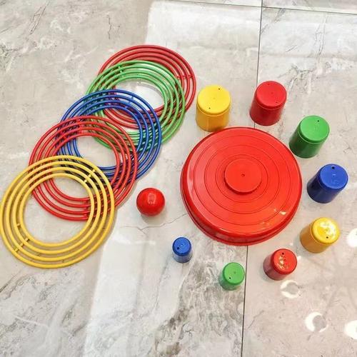 儿童游戏套圈玩具套圈圈扔投环亲子互动益智休闲幼儿园叠叠乐比赛 - 