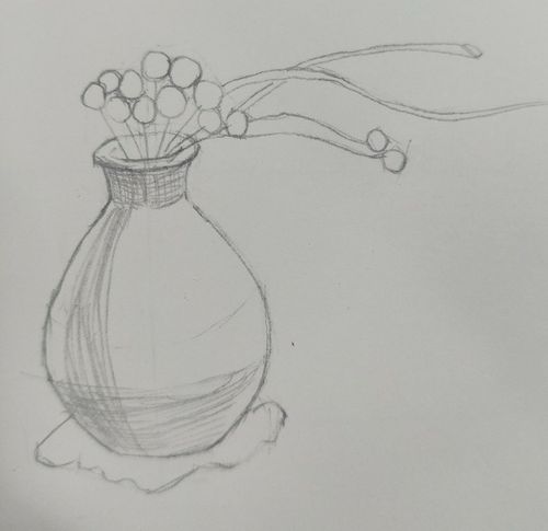零基础学素描瓷器花瓶绘画步骤