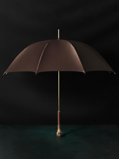danmunier创意设计工艺长柄木柄绅士纯色雨伞中国国风伞