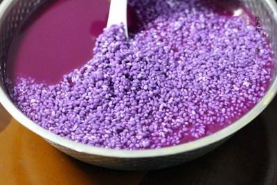 广西五色糯米饭紫色花米饭植物染料五彩米紫蓝草红蓝草紫色250g