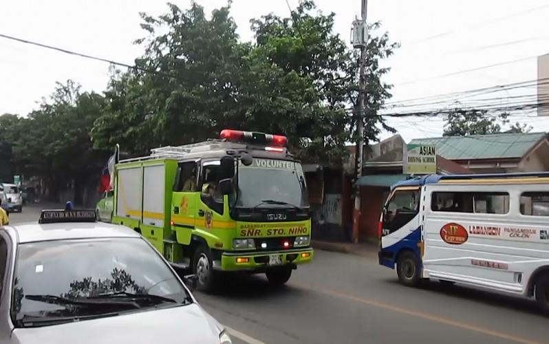 菲律宾消防车出警全过程