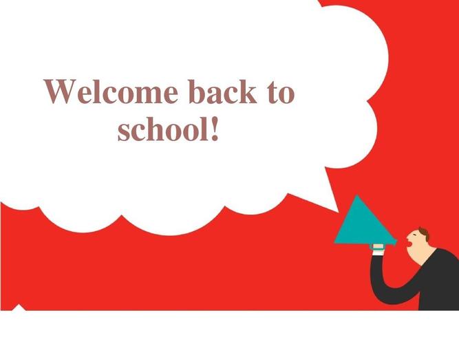 welcome back to school! welcome back to school!
