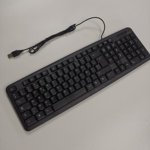 电脑法语法文键盘 笔记本台式黑色有线键盘 商务办公键盘供应