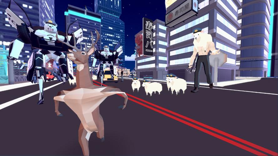 沙雕游戏《非常普通的鹿》上线 epic 游戏商城:可在城市肆意破坏,售
