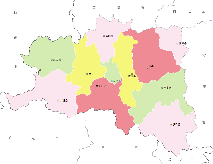 2021年汉中市各区县gdp:城固县第2,勉县178.74亿元,镇巴县第8