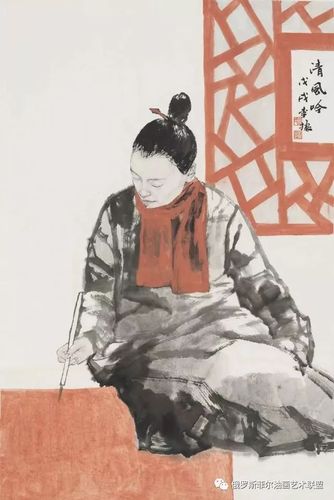 中国美术家协会会员李振人物画作品欣赏
